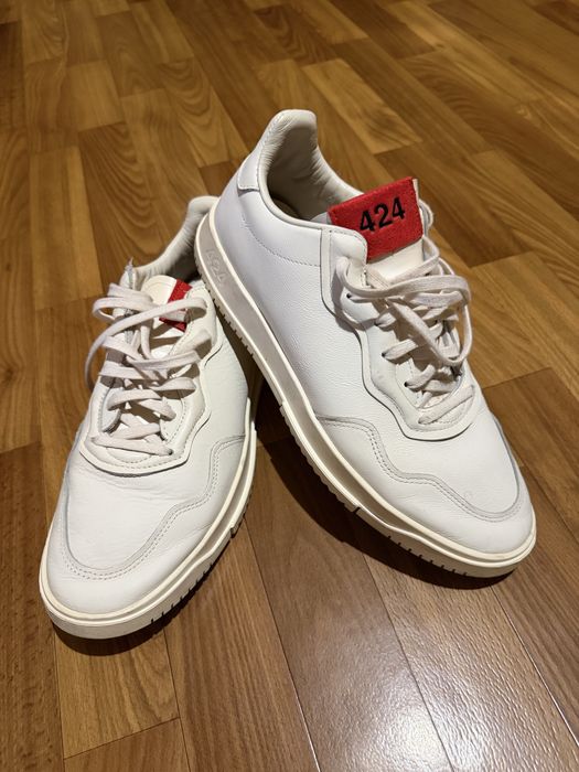 Кроссовки Adidas 424 SC Premiere Cloud White Scarlet
