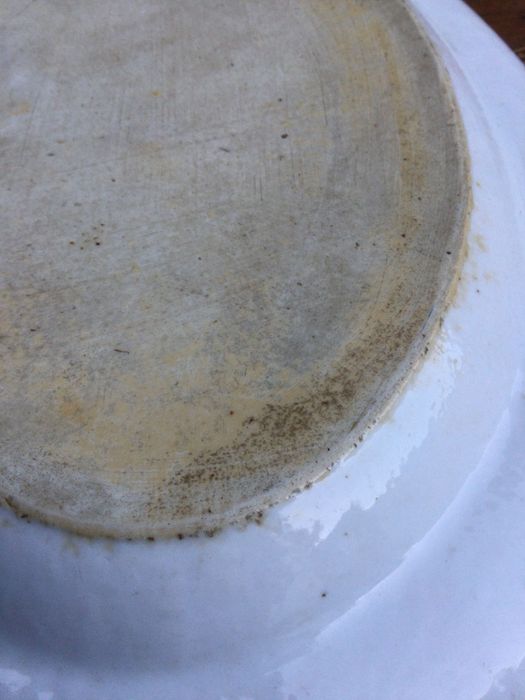 Travessa companhia índias séc XVIII 31 cm Porcelana chinesa monograma