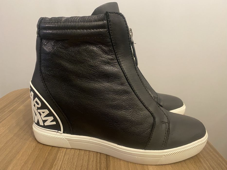 Skórzane sneakersy DKNY