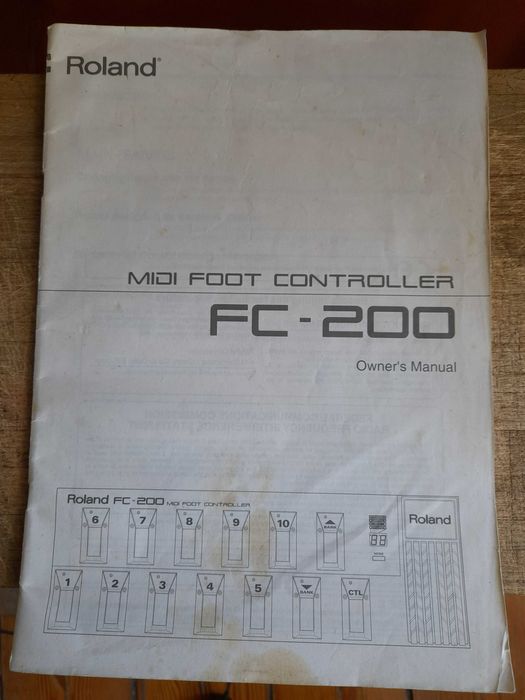 Pedaleira MIDI ROLAND FC200 + Mala