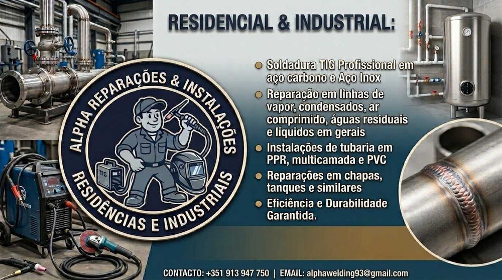 Prestação de Serviço Soldadura Tig