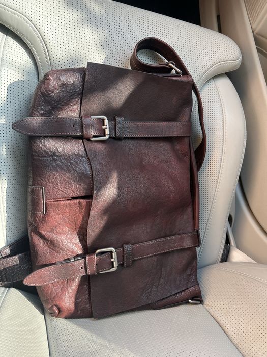 Шкіряна сумка-портфель