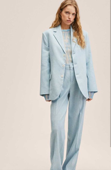 Піджак Mango льон oversize