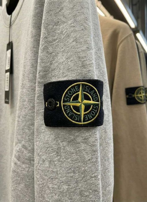 XS-XXL // Серый Свитшот Stone Island // Кофта Сіра Стон Айленд