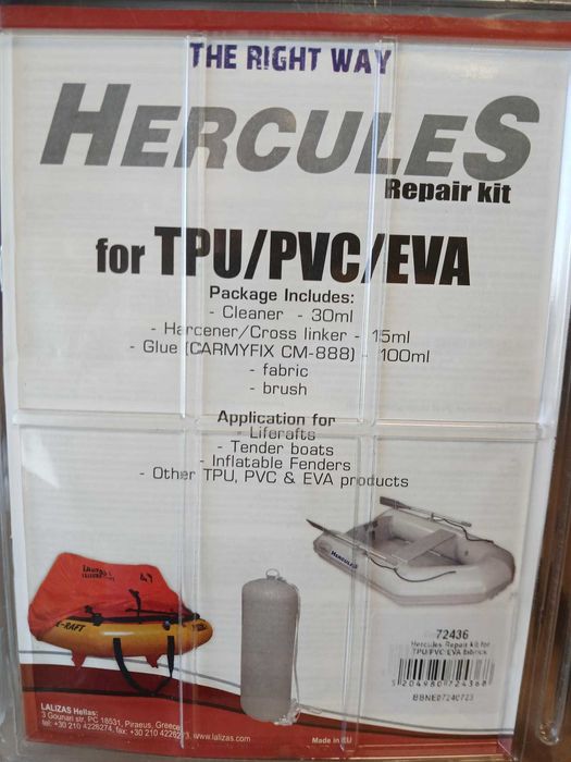 Kit reparação para semi-rigidos TPU/PVC/EVA