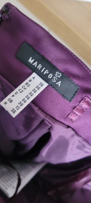 Sukienka Mariposa fioletowa cekiny 36, S