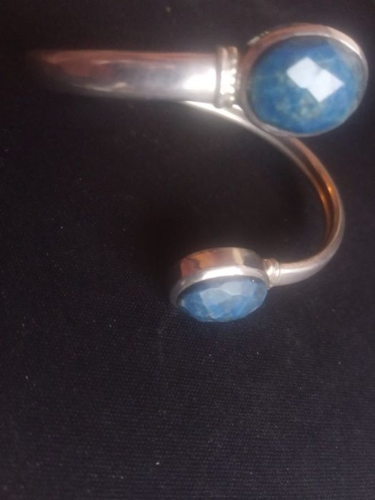 Índia: Pulseira Prata e Lápis Lazúli