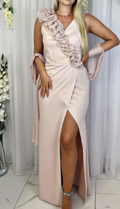 Suknia wizytowa długa elegancka na wesele M