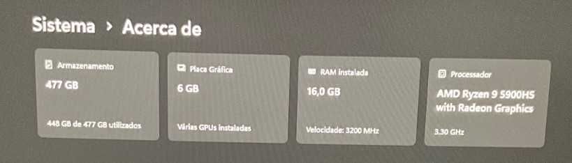 Portátil gaming - Rog Zephyrus G14 (2021) - Usado