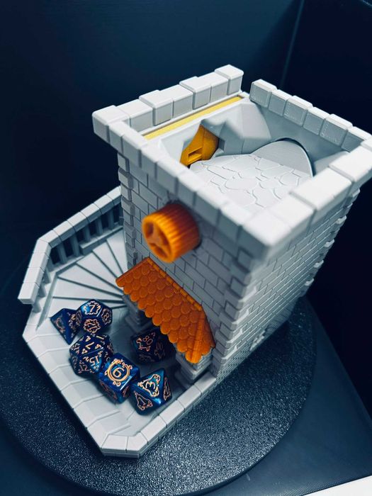 Castle Dice Tower with Tray