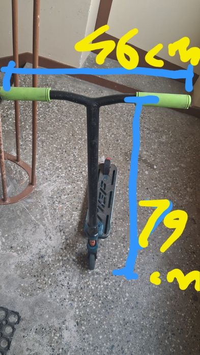 Hulajnoga MGP czarno-szara   deck 43cm