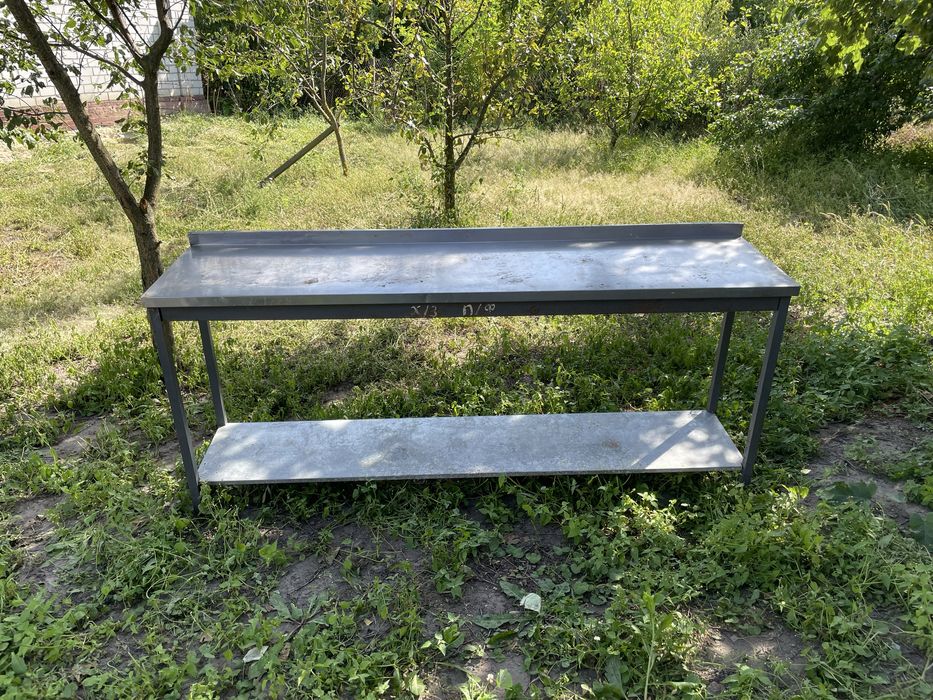 Стіл виробничий із нержавіючої сталі