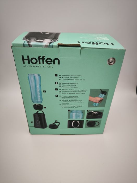 Blender przenośny z bidonem 0,60 l Hoffen 350 W