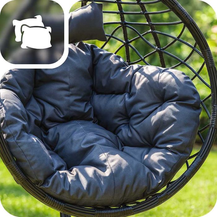 Kosz KOKON Fotel Wiszący Ogrodowy HUŚTAWKA Jakosc PREMIUM GRUBY XXL