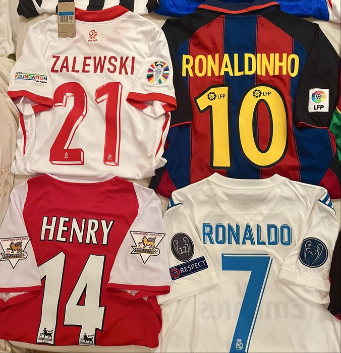 Piłka nożna Koszulki Piłkarskie Legendy Retro Ronaldo Totti Zalewski