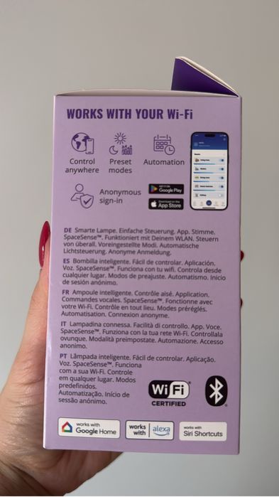 Lampada Inteligente RGB Wiz