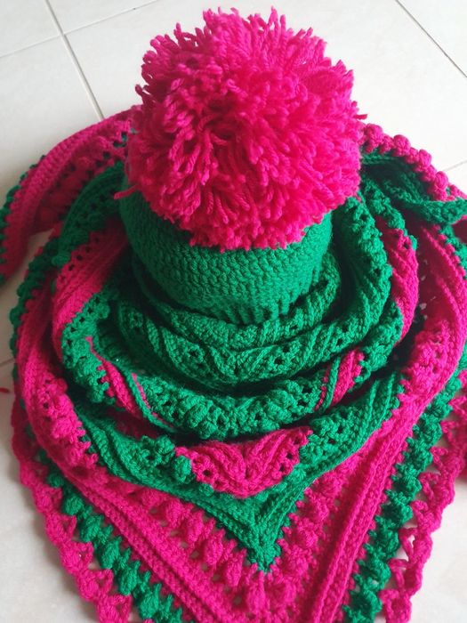Chusta i czapka handmade