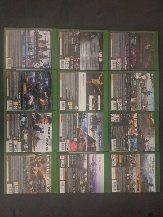 Zestaw 12 gier XBox One SeriesX Cyberpunk Wiedźmin Fallout UFC Metro
