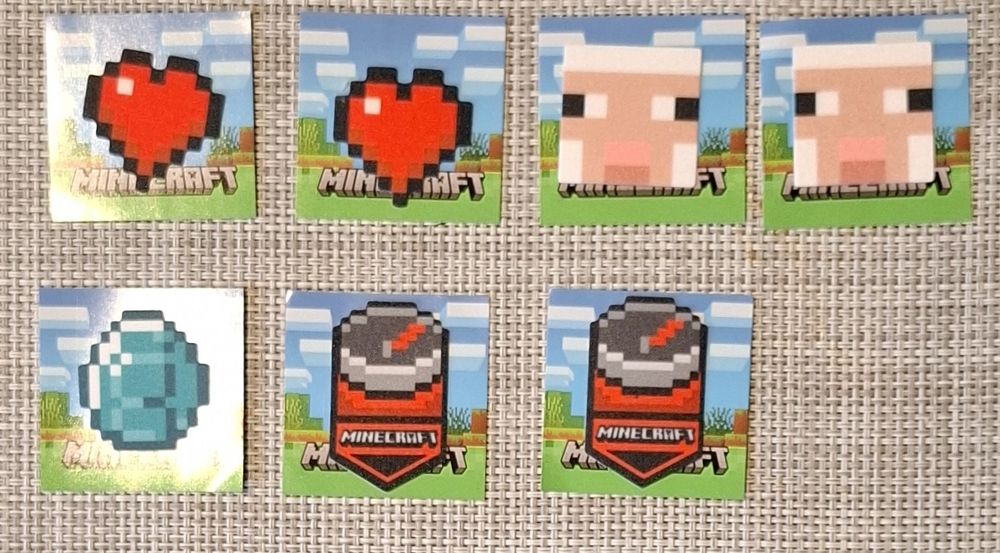 Naklejki Auchan Minecraft