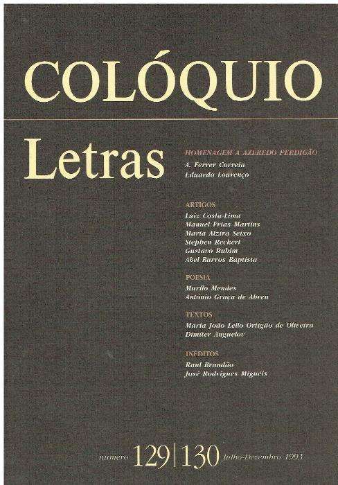 3607 - Revista Colóquio / Letras (Várias)