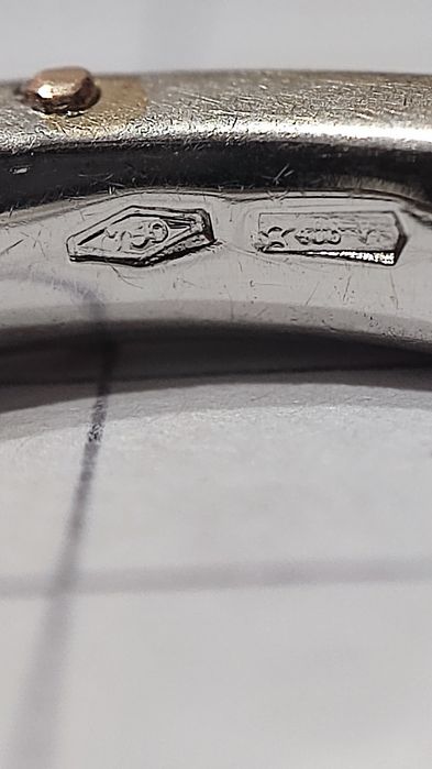 Золота каблучка, з діамантами, CHIMENTO, 750 проба.