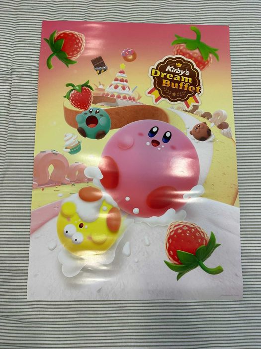 Conjunto de 5 pósteres Nintendo Game Boy, Mario Kart, Splatoon e Kirby