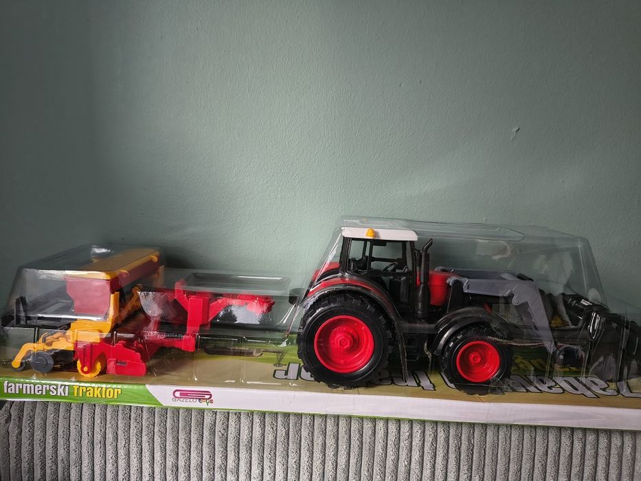 Traktor siewnik zbożowy zestaw farmerski rolniczy nowy