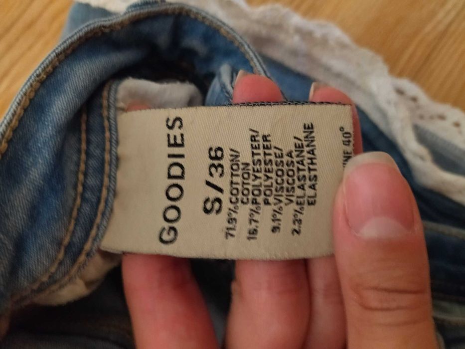 Spodenki szorty jeansowe niebieskie roz. 36