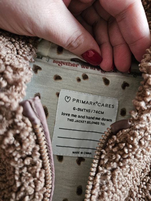 Плюшевий комбінезон Primark 6–9 міс. (74 см)