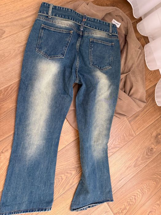 Джинси жіночі сині варьонки Zara hm mango з ременем кльош