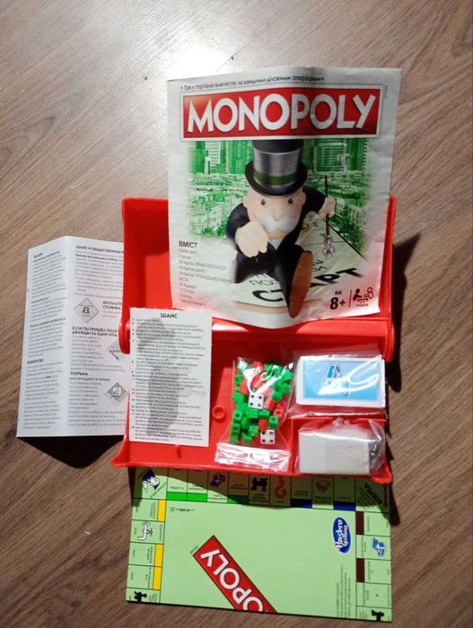 Оригінальна настільна гра Монополія Дорожня (Monopoly Grab & Go) Hasbro