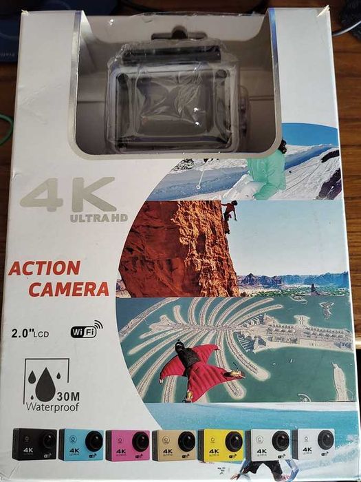 action cam akaso com todos acessorios