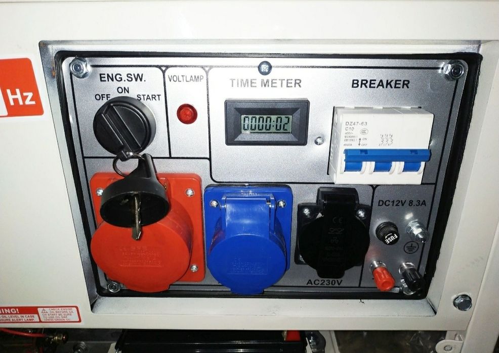 Agregat generator prądotwórczy 12/220/380v z akumulatorem koła siła
