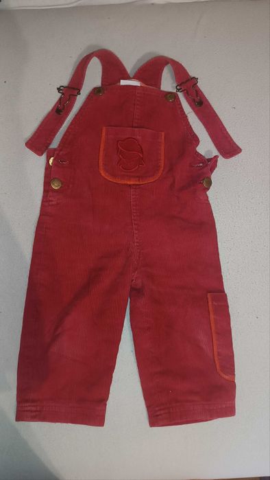 Ogrodniczki sztruksowe r.80