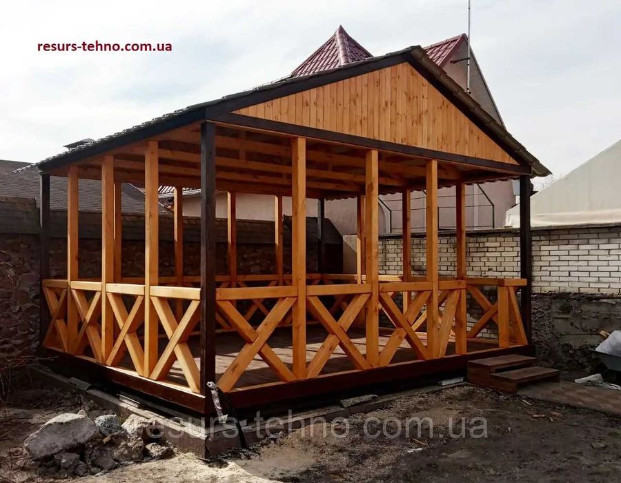 Альтанка,беседка 4,45м х 2,5м,в наявності!