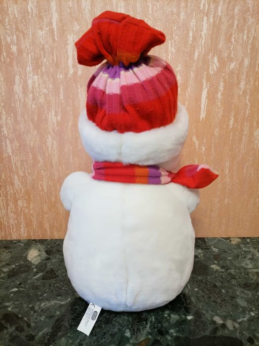 Игрушка мягкая, снеговик, 40 см