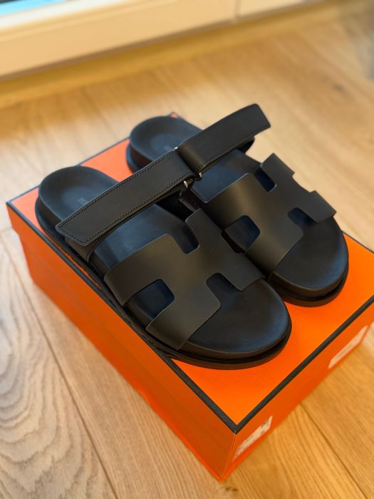 Klapki skorzane Hermes 38