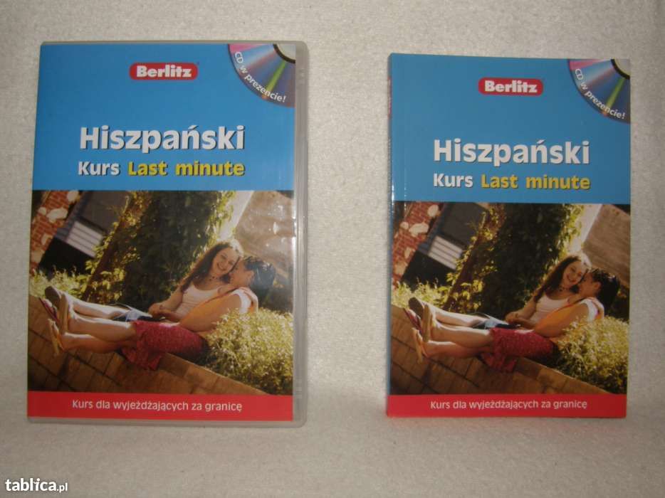Hiszpański  kurs języka hiszpanskiego last minute książka i CD