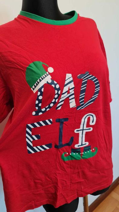 2204 Świąteczna koszulka Tata Elf rozmiar M George