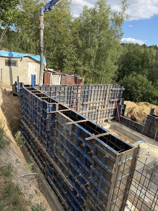 Опалубка щити паркан фундамент