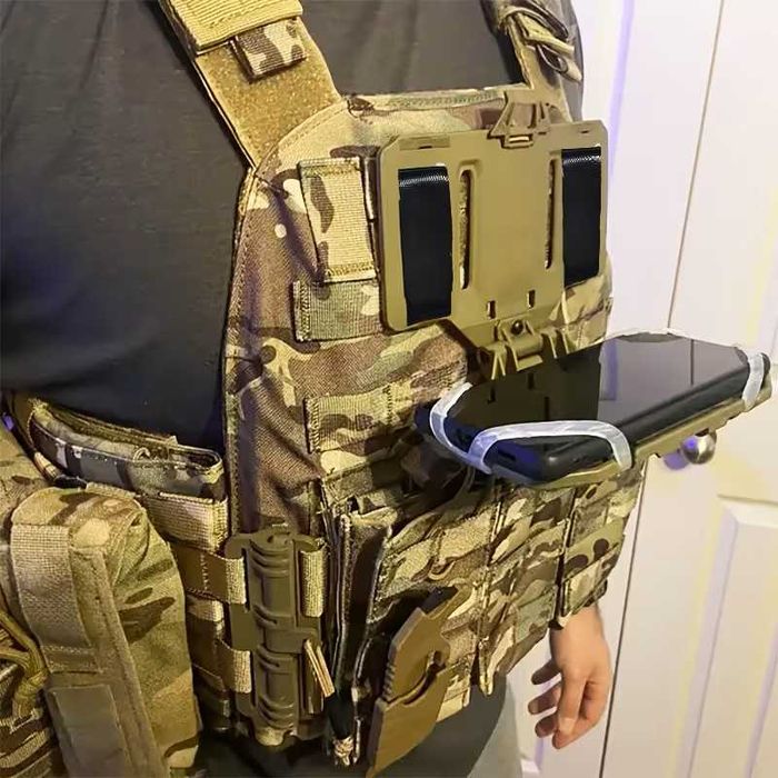 MOLLE-Тримач тактичний для телефону олива та койот для мобільного телефону MOLLE/Чохол-тримач на плитоноску