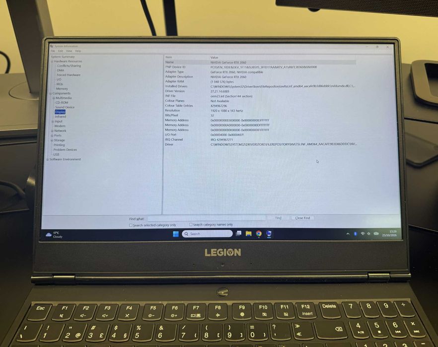 Lenovo Legion Y540 | i7-9750H | RTX 2060 | 32GB RAM | 1TB SSD | 144Hz