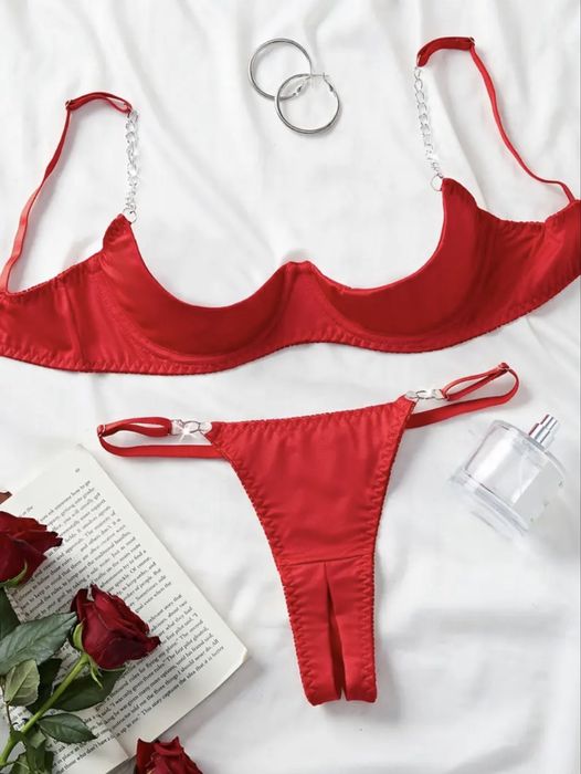 Комплект нижньої білизни еротичний сексуальний з відкритим доступом