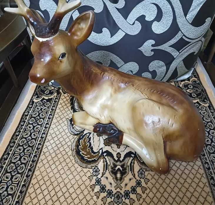 Копилка Олень гипс