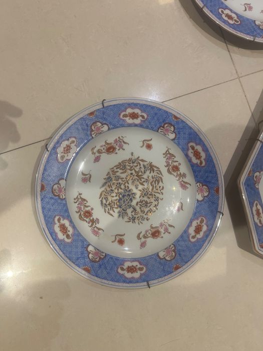 Conjunto pratos porcelana chinesa secular