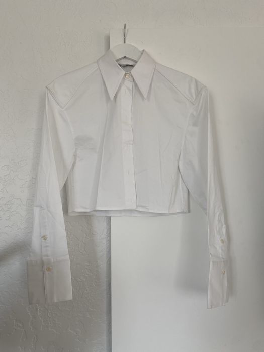 Коротка біла рубашка Zara