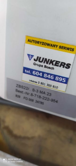 Piec gazowy Junkers 28kW