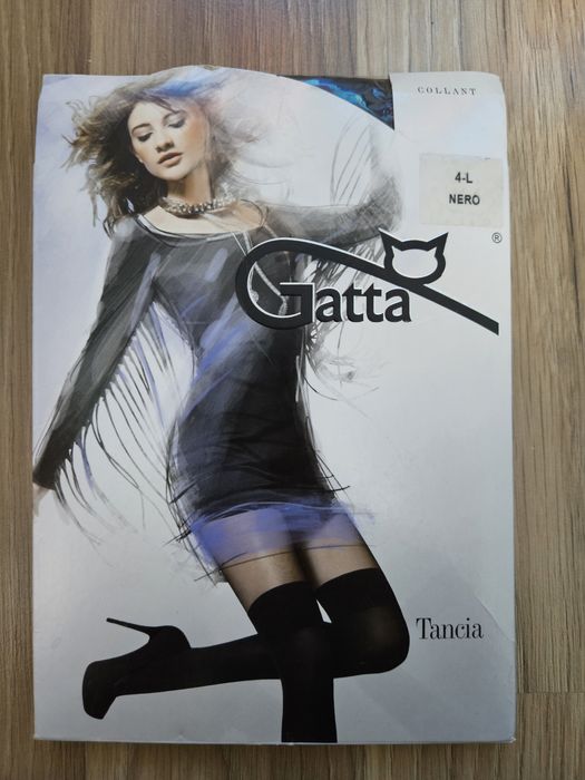 Rajstopy Gatta Tancia 05, 4-L, Nero, Fantasia collant.