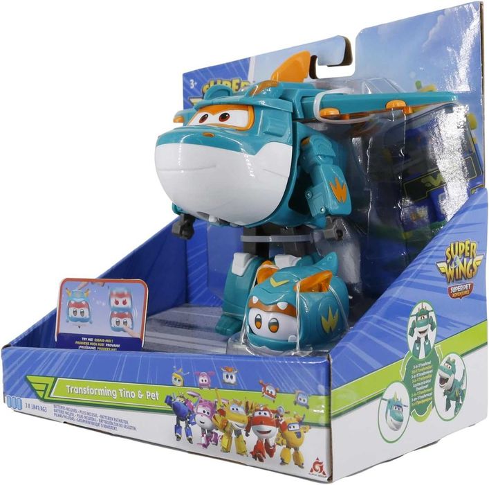 Super Wings Transformacja Tino & Pet