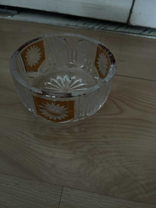 Kryształowa miseczka z czasów PRL